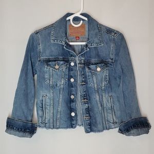 Lucky Brand Tomboy Trucker Denim Jacket S